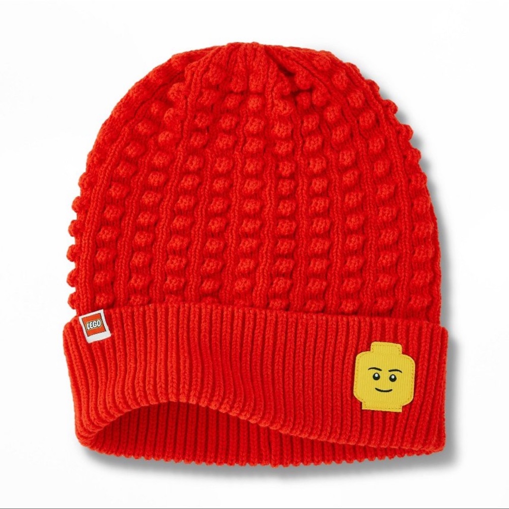 Adult LEGO Minifigure Patch Beanie Hat